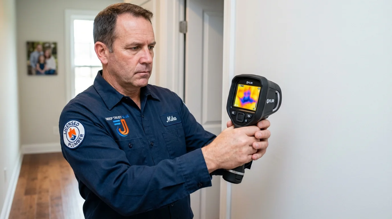 Thermal imaging leak detection by Johns Plumbing LLC in Naranjito